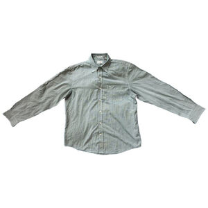 Dockers Classic Fit Gingham No-Wrinkle Button-Down Shirt | L | Green/White